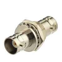 Superbat BNC à BNC Jack Femelle Cloison Adaptateur Droit pour HD CCTV DVR Vidéo Surveillance Vidéo Caméra de Sécurité Scanner