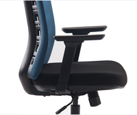 Chaise de bureau pivotante à dossier haut exécutif Design minimaliste moderne Maille confortable Base en nylon Bureau à domicile Utilisation faite Tissu durable