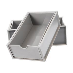<b>Small</b> Eco-Friendly PP Multifunctional Modern Desktop Storage Box 5kg Capacity Stackable Combination <b>Drawer</b> Organizing Case Desk - Product Image 1