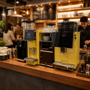 Machine à café professionnelle Bean-to-Cup de qualité commerciale avec menu programmable pour café, hôtel, salon, camion de restauration - Product Image 3