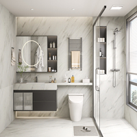 Dalle de marbre brun vénitien pour mur et sol de salle de bain d'hôtel, carrelage de luxe en pierre naturelle pour projets