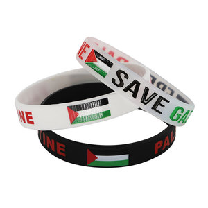 Bracelets en plastique imperméables avec drapeaux nautiques |   Bracelets souples et durables avec impression numérique pour événements, soutien et promotions - Product Image 4