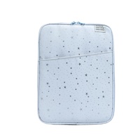 Housse pour ordinateur portable avec imprimé étoiles argentées, antichoc, rembourrée, sac intérieur de protection pour ordinateur portable, poche avant, étui pour tablette pour Macbook Pad