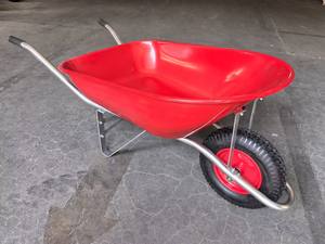 Brouette agricole en métal <span class=keywords><strong>Trojan</strong></span> Fiji avec roue en métal 4.00-8, normes de spécifications, couleur rouge - Product Image 2