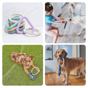 Giocattolo da masticare per cani resistente al morso del giocattolo interattivo del rimorchiatore del cane del triangolo di vendita caldo - Product Image 4