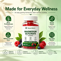 Gummies Halal Extra Fortes aux Vitamines Naturelles D3, B6, Zinc, Calcium, L-théanine, GABA, Glycinate de Magnésium Certifiées GMP pour Adultes
