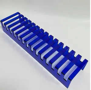 Blue Color Acrylic Display for Tile Storage for Mail shop for phone display