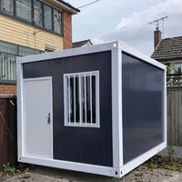 Conteneur détachable à installation facile pour maison préfabriquée à dégagement rapide de 20 pieds avec matériaux de panneau sandwich en acier en bois à usage polyvalent