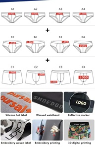 Su misura Jacquard Logo elastico da uomo biancheria intima Boxer cotone elasticizzato <span class=keywords><strong>Sexy</strong></span> da uomo biancheria intima traspirante taglie forti per gli uomini - Product Image 6