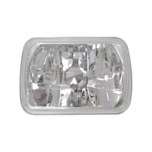 Kristal Semi-Sealed Beam Kit 4X6 Inch Glazen Heldere Lens Behuizing Koplampen Grootlicht H4 Verborgen Led Halogeenvervangingsset