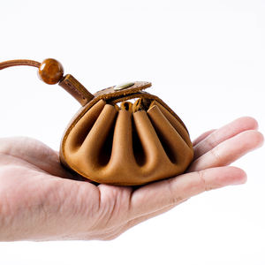 Fabrika damla nakliye ajan Vintage stil gerçek tam tahıl hakiki çılgın at deri Mini cüzdan değişim sikke anahtar çanta - Product Image 5