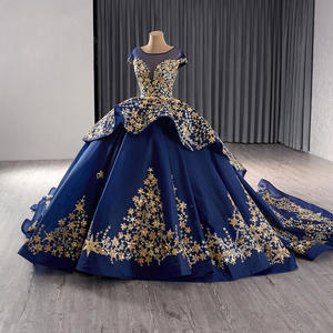 Abiti da Quinceañera Blu Reale, <span class=keywords><strong>Vestito</strong></span> da Ballo Principesco con Applicazioni in Pizzo per Festa dei 15 Anni Rsm241046-2 - Product Image 3
