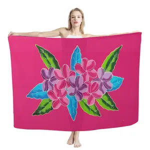 Гавайский тропический дизайн Quanzhou оптовая цена Высокое качество под заказ пляжное сексуальное полотенце саронг Лава парео