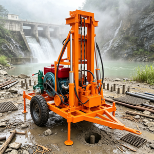 Petite plateforme de forage de puits d'eau à <span class=keywords><strong>vendre</strong></span>, profondeur 200m, avec pompe et outils de forage - Product Image 6