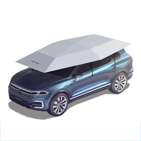 Parasol de voiture pliable portable, imperméable, anti-UV, 4,2 m, pour toit de voiture, style professionnel/luxe, tissu Oxford 210D, structure en fibre de verre