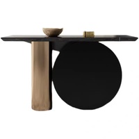 Nouvelle table console minimaliste moderne multifonctionnelle en acier inoxydable pour la décoration des couloirs et des chambres d'hôtel