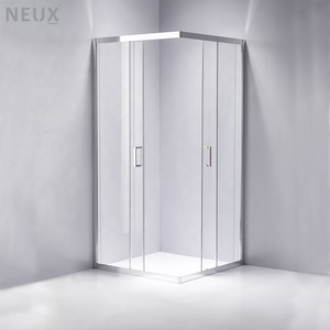 Precio barato <span class=keywords><strong>baño</strong></span> doble puerta corredera 6mm <span class=keywords><strong>vidrio</strong></span> templado esquina ducha cabina ducha - Product Image 2