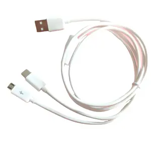 Cablenolink 1m USB 2.0 A公到微型usb 5pin公/USB C公电源充电多电缆