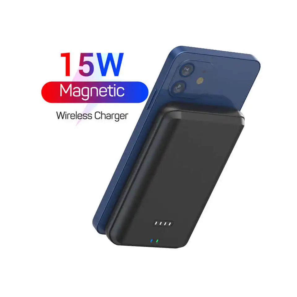 Magnetische Draagbare Oplader Credit Card Stijl Pd 20W Magneet Powerbank 15W Magnetische Draadloze Power Bank