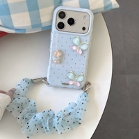Coque de téléphone transparente avec motif ours 3D mignon, fleurs et paillettes pour iPhone 18 Pro Max, 18 Pro, 17 Pro Max, 17, 16, 15 Pro Max