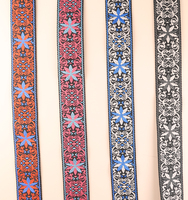 Sangle de guitare personnalisée en jacquard avec coussin en mousse 3D |   Vente en gros d'usine à Dongguan |   Sangle d'épaule réglable en polyester tissé pour basse