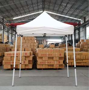 Auvent pliable en acier robuste de qualité commerciale, 3x3m, mobile avec pieds habillés, pour marché <span class=keywords><strong>aux</strong></span> <span class=keywords><strong>puces</strong></span> - Product Image 4