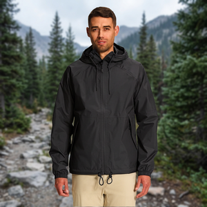 Custom Washed Long <b>Thin</b> Spring/Autumn Hooded Bomber Shell <b>Jacket</b> Sporty Unisex Outdoor Casual Sports Windproof <b>Waterproof</b> - Product Image 3