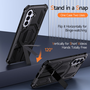 เคสแม่เหล็กสำหรับ <span class=keywords><strong>Samsung</strong></span> Galaxy A57พร้อมขาตั้งและกรอบด้านหน้ารุ่น A37 A27 A17 A56 A36 A26ผิวแข็งทนทานป้องกันการตกกระแทกอย่างหนัก - Product Image 5