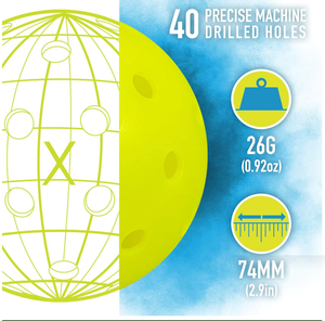 Pelota de Pickleball Personalizada de 42 mm, de Plástico EVA Suave, con 40 Orificios, Duradera, Tipo Panal, Portátil, para Deportes al Aire Libre, Aprobada por la USAPA - Product Image 3