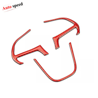 Autocollant de cadre de bouton de volant en fibre de carbone pour Dodge Charger LD 2015+ RT, emblème, logo, badge, accessoires intérieurs de voiture