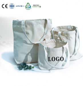 Bolsa de Mano de Lona de Algodón en Blanco, Multitamaño, con Costuras Uniformes, Superficie Imprimible, para Merchandising de Marca Personalizada - Product Image 1