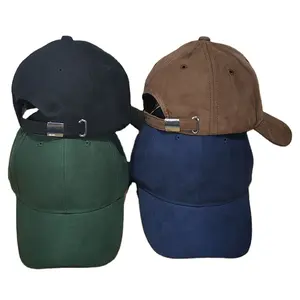 السعر المنخفض 6 لوحة بسيطة عادي قبعة من جلد الغزال القبعات البيسبول القبعات مخصص منحنى حافة الكلاسيكية snapback قبعات الجلد المدبوغ