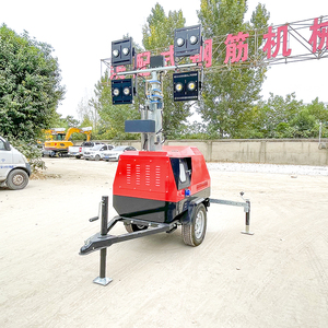 Generador de <span class=keywords><strong>luz</strong></span> de torre de remolque LED de alta potencia para áreas comerciales rurales Arranque automático 230V Clasificado 50/60Hz Bajo consumo para mercados - Product Image 3