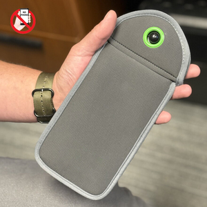 Neoprene Magnetic <b>Lock</b> <b>Smart</b> Phone Lockable Pouch Factory Employee RFID Blocker Locking Phone Wallet Collection <b>Security</b> Bags - Product Image 4