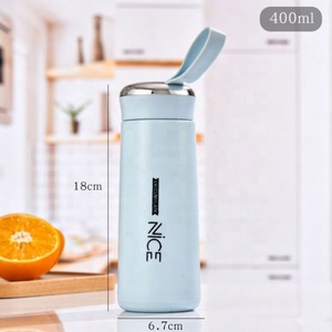 2024 New Nutrition Milk Shake Protein Creative Drink Glass <b>Bottle</b> 400ML <b>Plastic</b> Glass Double Insulation Shake <b>Bottle</b> - Product Image 6