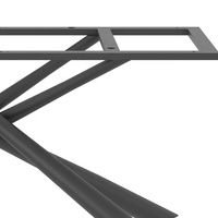 Vente en gros Pieds de table à cadre croisé Coureurs à base de métal Acier Conférence Café Salle à manger Araignées métalliques Pieds de table Araignée