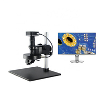 Motor Drive Auto Stereo Digital 3D Microscope with 4K Camera & Side View for PCB Inspection