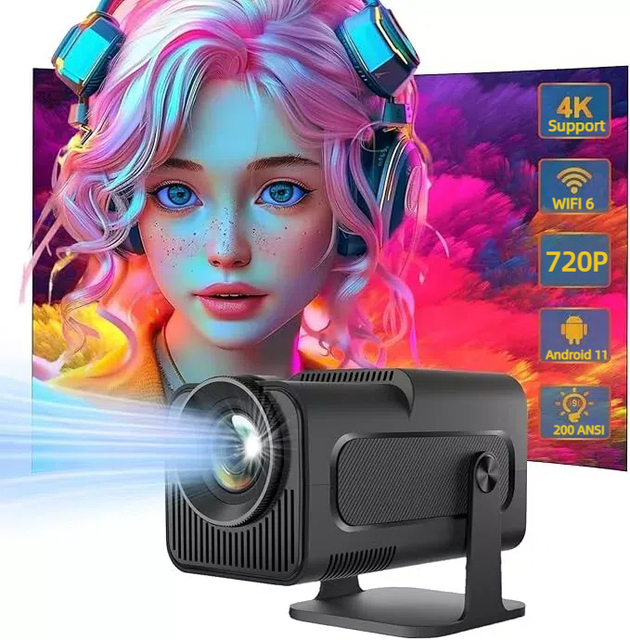 Factory Wholesale KS3 Mini Led Video HD 720P Projector 130ANSI Lumens Outdoor Android 11 Smart Dual WIFI BT5.0 Home Projector
