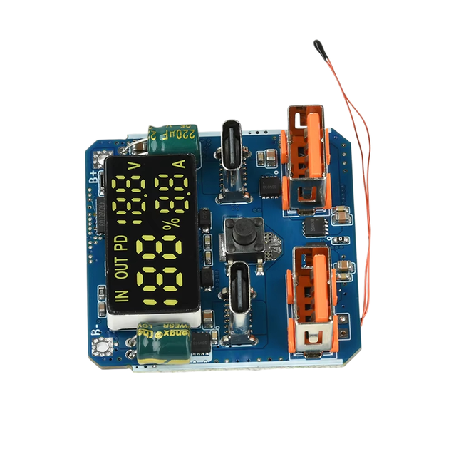 BSSY 18~100W Adaptive Bidirectional Fast Charging Module Power Bank Mainboard with Battery Level Display & Thermal Control