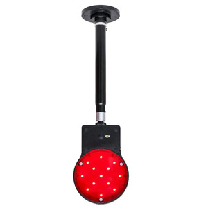 Feux de signalisation ferroviaire clignotants, affichage LED rouge, cadre en acier, IP65, alimentation externe, produit d'avertissement de circulation - Product Image 3