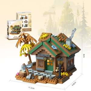 Modèle architectural miniature de maison en ABS sur le thème des bâtiments modernes, ensemble de blocs de construction DIY pour enfants, jouet éducatif, décoration de la maison - Product Image 5