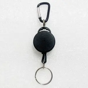 Mini huy hiệu nhựa Reel Reel huy hiệu Reel dây Keychain DIY nametag Reel