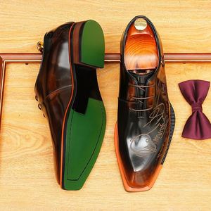 Zapatos Oxford Formales de Lujo para Hombre, de Alta Calidad, con Cordones, Impermeables, Transpirables, con Entresuela de Goma y Forro de Cuero Vacuno - Product Image 3