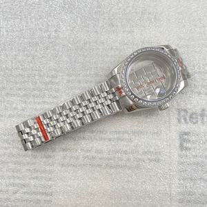 Boîtier de montre 36/39mm Diam-ond Bezel avec verre saphir et bracelet président en acier inoxydable pour mouvement NH35 NH36 - Product Image 2