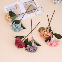 Fleur artificielle à tige unique, Hortensia brésilien, style nordique, luxe léger, en soie, faite à la main, pour décoration de bureau à domicile, remise de diplôme, Pâques