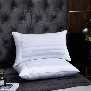 Buckwheat <b>Pillow</b> Core 45x75cm White Rectangle 100 Cotton <b>Neck</b> Support Hotel Use - Product Image 1