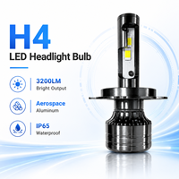 Ampoule de phare LED en aluminium aéronautique H1 H4 H7 H8 H9 H11 9005 9006 9012 28W 3200LM 12V IP65 Kit de remplacement d'éclairage automobile
