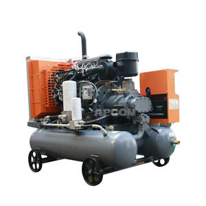 185cfm मोबाइल डीजल पेंच हवा कंप्रेसर 185 cfm 8bar खनन डीजल कंप्रेसर हवा हवा-के लिए कंप्रेसर ड्रिलिंग रिग मशीन - Product Image 2