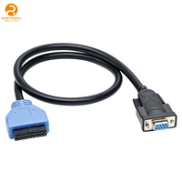 Kabel Ekstensi Terminal IDC ke DB9 Female, Harness Kabel Kustom untuk Transmisi Sinyal Komunikasi Industri