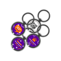 Imprimé personnalisé QR Code Porte-clés RFID Epoxy NFC Pet Tag ID Dog Tag Programmable URL T5577 1K Puce pour l'adhésion Cartes de visite